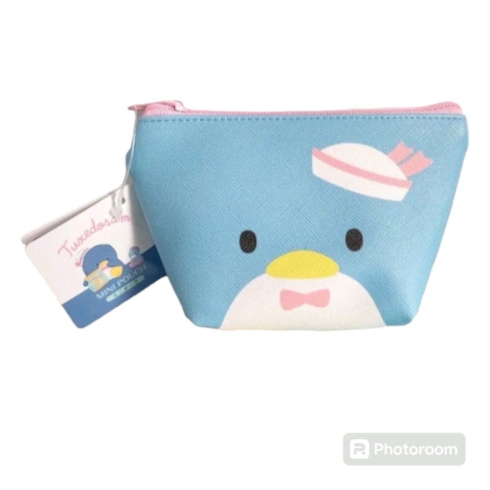 NEW Sanrio Characters Mini Coin Purse Tuxedo Sam Face pattern Japanese